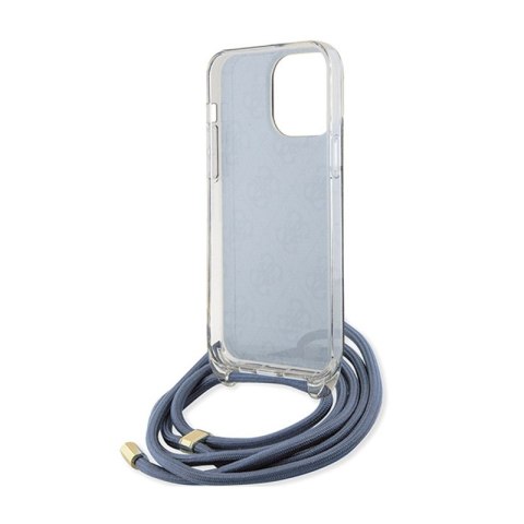Guess Crossbody Cord 4G Print - Etui iPhone 15 Pro Max (niebieski) Guess Crossbody Cord 4G Print - Etui iPhone 15 Pro Max (niebieski)