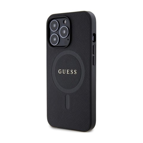 Guess Saffiano MagSafe - Etui iPhone 13 Pro (czarny) Guess Saffiano MagSafe - Etui iPhone 13 Pro (czarny)