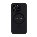 Guess Saffiano MagSafe - Etui iPhone 13 Pro (czarny)