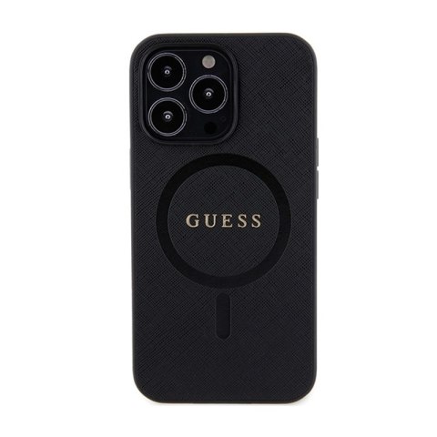 Guess Saffiano MagSafe - Etui iPhone 13 Pro (czarny) Guess Saffiano MagSafe - Etui iPhone 13 Pro (czarny)