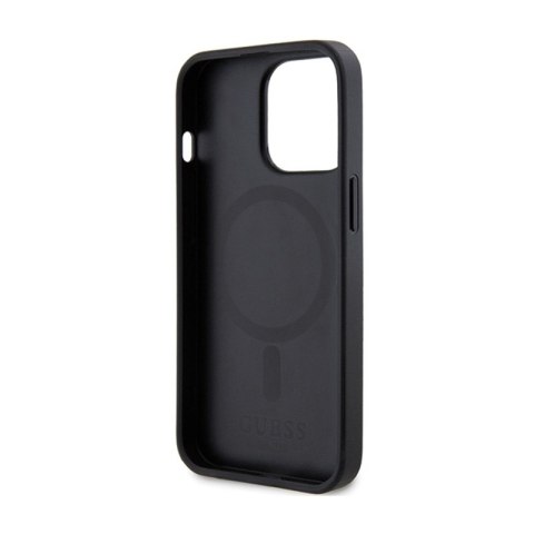 Guess Saffiano MagSafe - Etui iPhone 13 Pro (czarny) Guess Saffiano MagSafe - Etui iPhone 13 Pro (czarny)