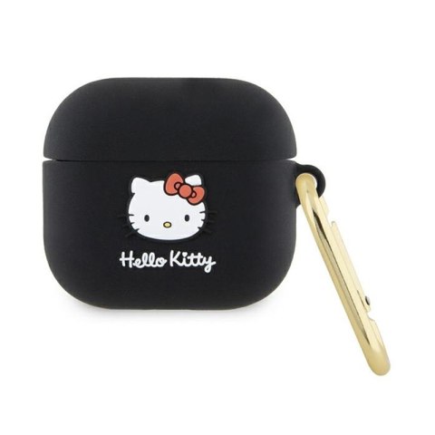 Hello Kitty Silicone 3D Kitty Head - Etui AirPods 3 (czarny) Hello Kitty Silicone 3D Kitty Head - Etui AirPods 3 (czarny)