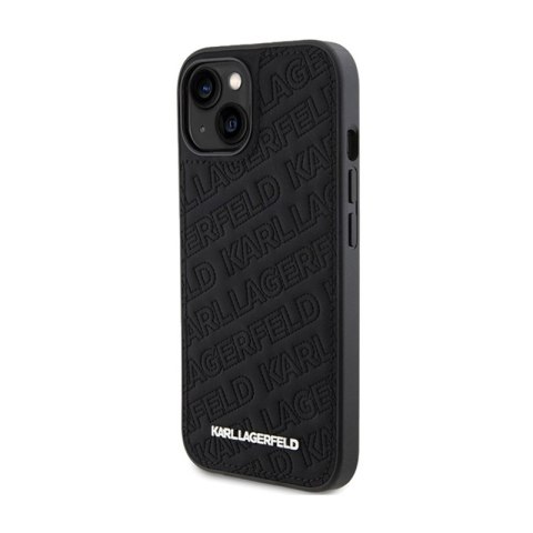 Karl Lagerfeld Quilted K Pattern - Etui iPhone 15 (czarny) Karl Lagerfeld Quilted K Pattern - Etui iPhone 15 (czarny)