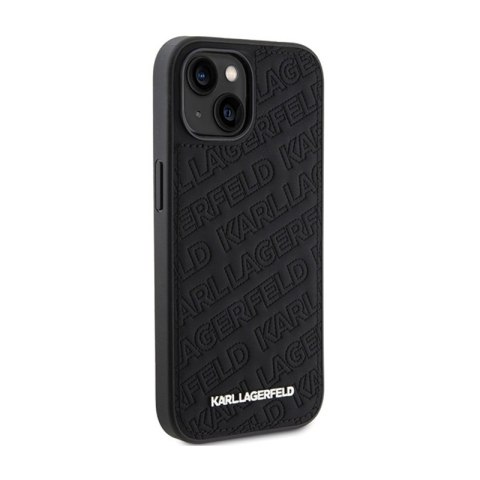 Karl Lagerfeld Quilted K Pattern - Etui iPhone 15 (czarny) Karl Lagerfeld Quilted K Pattern - Etui iPhone 15 (czarny)