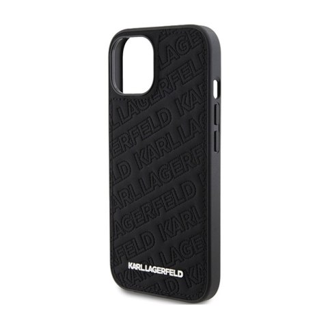 Karl Lagerfeld Quilted K Pattern - Etui iPhone 15 (czarny) Karl Lagerfeld Quilted K Pattern - Etui iPhone 15 (czarny)