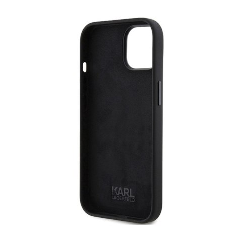 Karl Lagerfeld Silicone Karl & Choupette Heads - Etui iPhone 15 Plus (czarny) Karl Lagerfeld Silicone Karl & Choupette Heads - Etui iPhone 15 Plus (czarny)