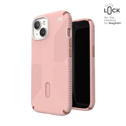 Speck Presidio2 Grip ClickLock & MagSafe - Etui iPhone 15 / iPhone 14 / iPhone 13 (Dahlia Pink / Rose Copper) Speck Presidio2 Grip ClickLock & MagSafe - Etui iPhone 15 / iPhone 14 / iPhone 13 (Dahlia Pink / Rose Copper)