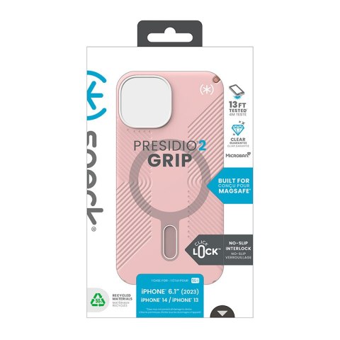 Speck Presidio2 Grip ClickLock & MagSafe - Etui iPhone 15 / iPhone 14 / iPhone 13 (Dahlia Pink / Rose Copper) Speck Presidio2 Grip ClickLock & MagSafe - Etui iPhone 15 / iPhone 14 / iPhone 13 (Dahlia Pink / Rose Copper)