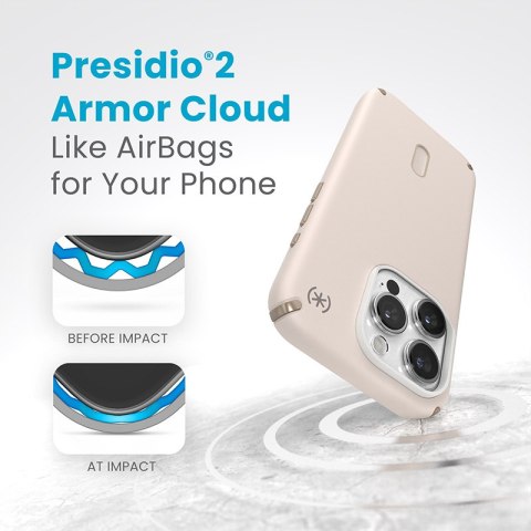 Speck Presidio2 Pro ClickLock & MagSafe - Etui iPhone 15 Pro (Bleached Bone / Heirloom Gold / Hazel Brown) Speck Presidio2 Pro ClickLock & MagSafe - Etui iPhone 15 Pro (Bleached Bone / Heirloom Gold / Hazel Brown)