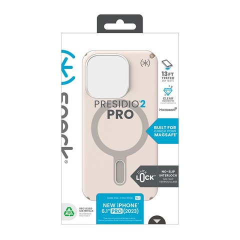 Speck Presidio2 Pro ClickLock & MagSafe - Etui iPhone 15 Pro (Bleached Bone / Heirloom Gold / Hazel Brown) Speck Presidio2 Pro ClickLock & MagSafe - Etui iPhone 15 Pro (Bleached Bone / Heirloom Gold / Hazel Brown)