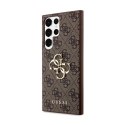 Guess 4G Big Metal Logo - Etui Samsung Galaxy S24 Ultra (brązowy)