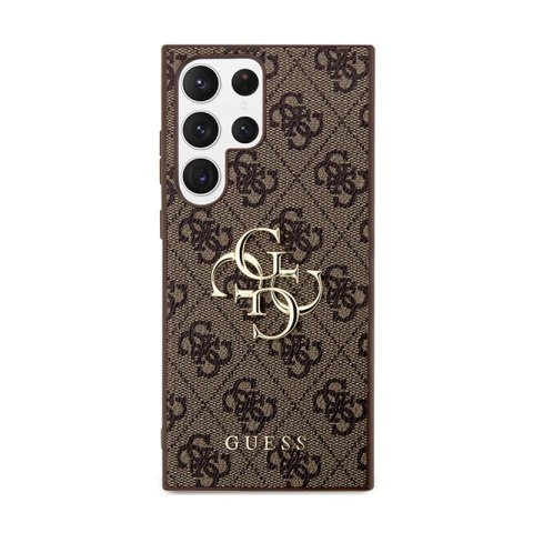 Guess 4G Big Metal Logo - Etui Samsung Galaxy S24 Ultra (brązowy) Guess 4G Big Metal Logo - Etui Samsung Galaxy S24 Ultra (brązowy)