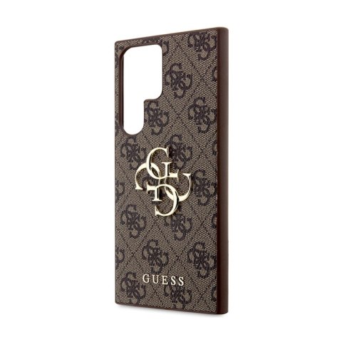 Guess 4G Big Metal Logo - Etui Samsung Galaxy S24 Ultra (brązowy) Guess 4G Big Metal Logo - Etui Samsung Galaxy S24 Ultra (brązowy)