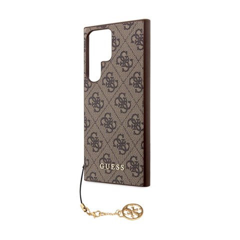 Guess 4G Charms Collection - Etui Samsung Galaxy S24 Ultra (brązowy)