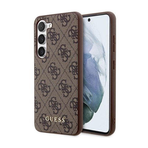 Guess 4G Metal Gold Logo - Etui Samsung Galaxy S24+ (brązowy) Guess 4G Metal Gold Logo - Etui Samsung Galaxy S24+ (brązowy)