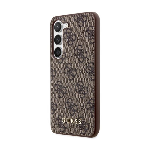 Guess 4G Metal Gold Logo - Etui Samsung Galaxy S24+ (brązowy) Guess 4G Metal Gold Logo - Etui Samsung Galaxy S24+ (brązowy)