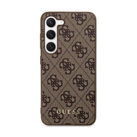 Guess 4G Metal Gold Logo - Etui Samsung Galaxy S24+ (brązowy) Guess 4G Metal Gold Logo - Etui Samsung Galaxy S24+ (brązowy)