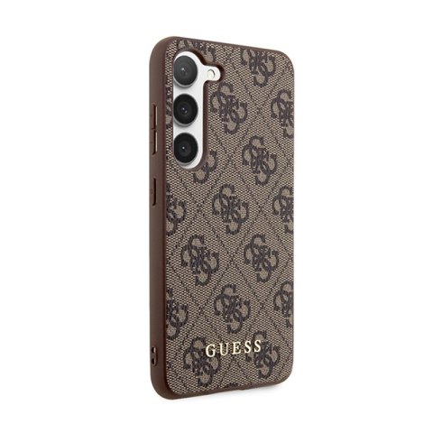 Guess 4G Metal Gold Logo - Etui Samsung Galaxy S24+ (brązowy) Guess 4G Metal Gold Logo - Etui Samsung Galaxy S24+ (brązowy)