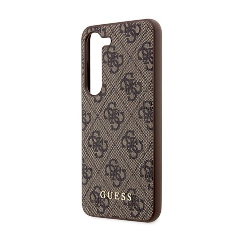 Guess 4G Metal Gold Logo - Etui Samsung Galaxy S24+ (brązowy) Guess 4G Metal Gold Logo - Etui Samsung Galaxy S24+ (brązowy)