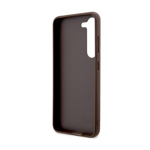 Guess 4G Metal Gold Logo - Etui Samsung Galaxy S24+ (brązowy) Guess 4G Metal Gold Logo - Etui Samsung Galaxy S24+ (brązowy)