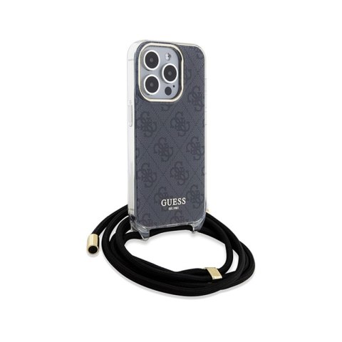 Guess Crossbody Cord 4G Print - Etui iPhone 15 Pro Max (czarny) Guess Crossbody Cord 4G Print - Etui iPhone 15 Pro Max (czarny)