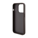 Guess Grip Stand 4G Triangle Strass Logo - Etui iPhone 15 Pro (brązowy)