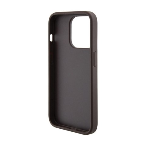 Guess Grip Stand 4G Triangle Strass Logo - Etui iPhone 15 Pro (brązowy) Guess Grip Stand 4G Triangle Strass Logo - Etui iPhone 15 Pro (brązowy)