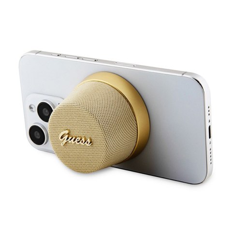 Guess Magnetic Script Metal Logo - Głośnik Bluetooth V5.3 (złoty) Guess Magnetic Script Metal Logo - Głośnik Bluetooth V5.3 (złoty)