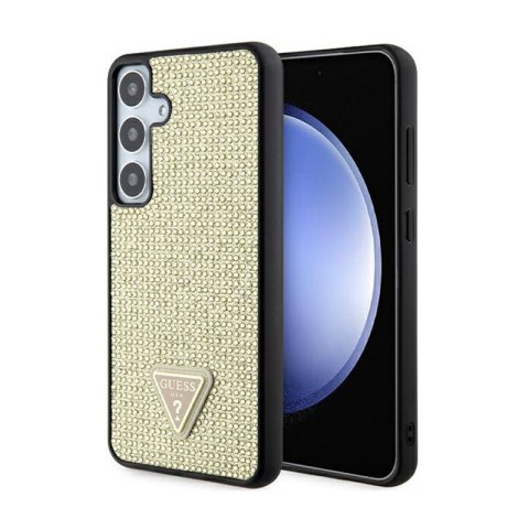 Guess Rhinestone Triangle - Etui Samsung Galaxy S24+ (złoty) Guess Rhinestone Triangle - Etui Samsung Galaxy S24+ (złoty)