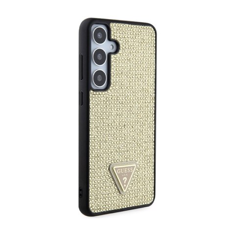 Guess Rhinestone Triangle - Etui Samsung Galaxy S24+ (złoty) Guess Rhinestone Triangle - Etui Samsung Galaxy S24+ (złoty)