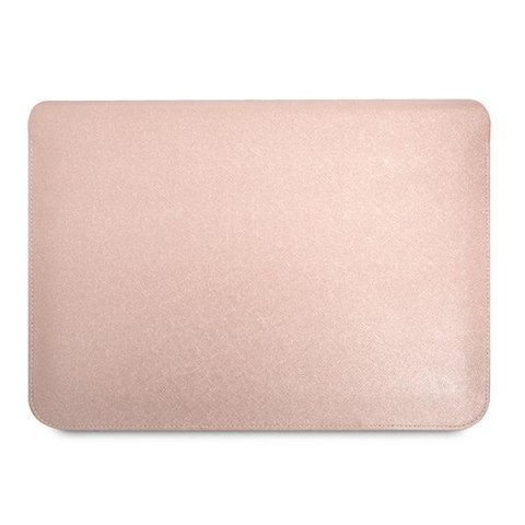 Guess Saffiano Triangle Logo Sleeve - Etui na notebooka 16" (różowy) Guess Saffiano Triangle Logo Sleeve - Etui na notebooka 16" (różowy)