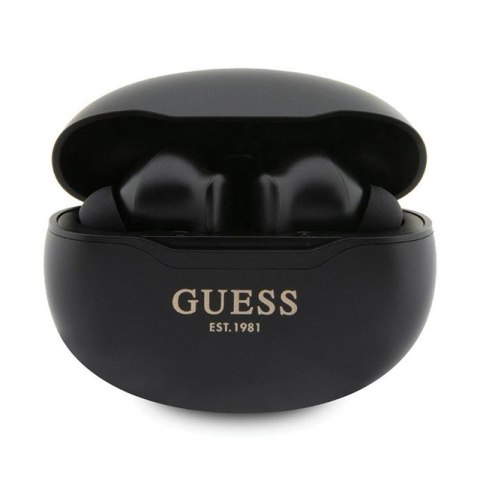Guess True Wireless Classic EST BT5.3 - Słuchawki TWS + etui ładujące (czarny) Guess True Wireless Classic EST BT5.3 - Słuchawki TWS + etui ładujące (czarny)