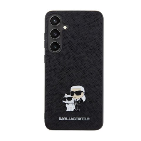 Karl Lagerfeld Saffiano Karl & Choupette Metal Pin - Etui Samsung Galaxy S24 (czarny) Karl Lagerfeld Saffiano Karl & Choupette Metal Pin - Etui Samsung Galaxy S24 (czarny)