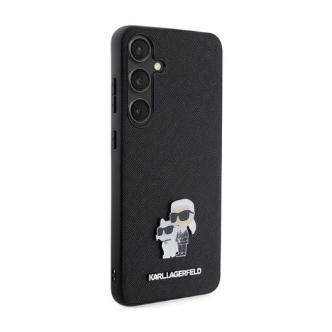 Karl Lagerfeld Saffiano Karl & Choupette Metal Pin - Etui Samsung Galaxy S24 (czarny) Karl Lagerfeld Saffiano Karl & Choupette Metal Pin - Etui Samsung Galaxy S24 (czarny)