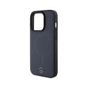 Mercedes Smooth Leather MagSafe - Etui iPhone 15 Pro Max (granatowy)