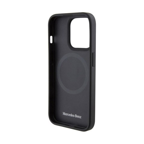 Mercedes Smooth Leather MagSafe - Etui iPhone 15 Pro Max (granatowy) Mercedes Smooth Leather MagSafe - Etui iPhone 15 Pro Max (granatowy)