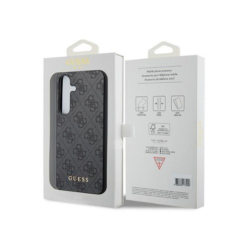 Guess 4G Metal Gold Logo - Etui Samsung Galaxy S24 (czarny) Guess 4G Metal Gold Logo - Etui Samsung Galaxy S24 (czarny)