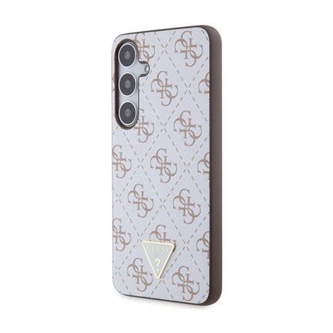 Guess 4G Triangle Metal Logo - Etui Samsung Galaxy S24+ (biały) Guess 4G Triangle Metal Logo - Etui Samsung Galaxy S24+ (biały)
