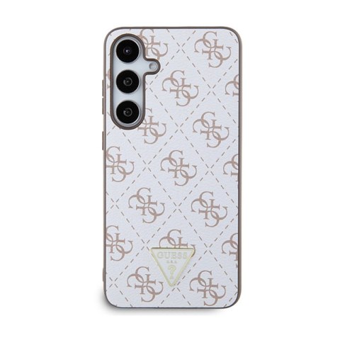 Guess 4G Triangle Metal Logo - Etui Samsung Galaxy S24+ (biały) Guess 4G Triangle Metal Logo - Etui Samsung Galaxy S24+ (biały)