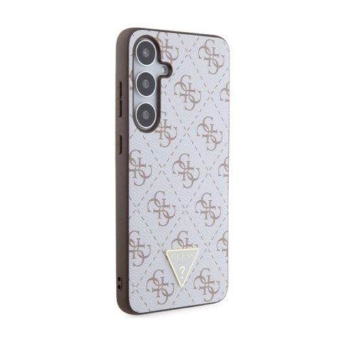 Guess 4G Triangle Metal Logo - Etui Samsung Galaxy S24+ (biały) Guess 4G Triangle Metal Logo - Etui Samsung Galaxy S24+ (biały)