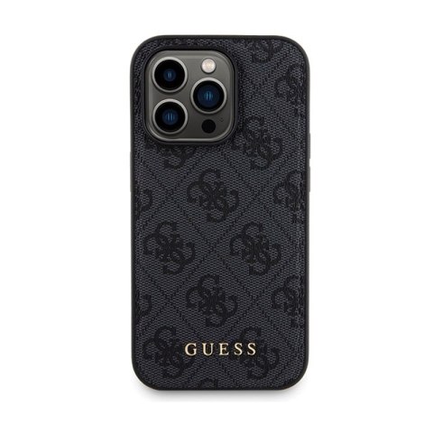 Guess Bundle Pack MagSafe 4G Metal Gold Logo - Zestaw etui + Power Bank 5000mAh MagSafe iPhone 15 Pro (czarny) Guess Bundle Pack MagSafe 4G Metal Gold Logo - Zestaw etui + Power Bank 5000mAh MagSafe iPhone 15 Pro (czarny)