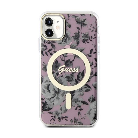 Guess Flower MagSafe - Etui iPhone 11 (Różowy) Guess Flower MagSafe - Etui iPhone 11 (Różowy)