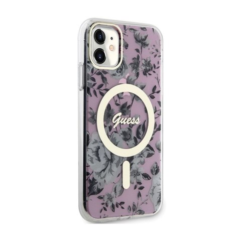 Guess Flower MagSafe - Etui iPhone 11 (Różowy) Guess Flower MagSafe - Etui iPhone 11 (Różowy)
