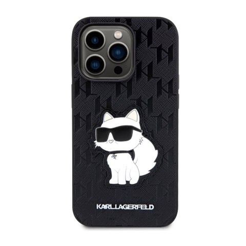 Karl Lagerfeld Saffiano Monogram NFT Choupette - Etui iPhone 14 Pro (Czarny) Karl Lagerfeld Saffiano Monogram NFT Choupette - Etui iPhone 14 Pro (Czarny)