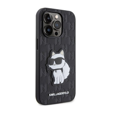 Karl Lagerfeld Saffiano Monogram NFT Choupette - Etui iPhone 14 Pro (Czarny) Karl Lagerfeld Saffiano Monogram NFT Choupette - Etui iPhone 14 Pro (Czarny)