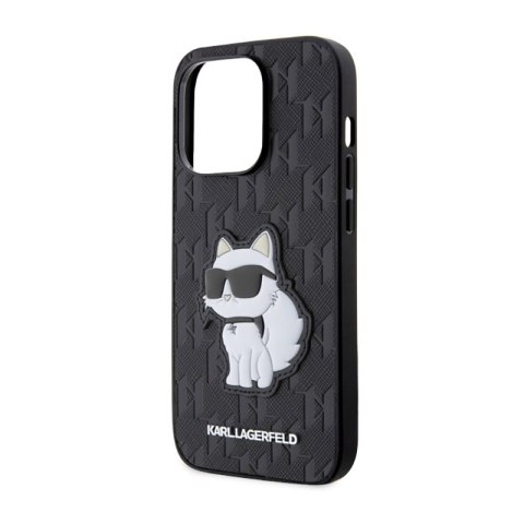 Karl Lagerfeld Saffiano Monogram NFT Choupette - Etui iPhone 14 Pro (Czarny) Karl Lagerfeld Saffiano Monogram NFT Choupette - Etui iPhone 14 Pro (Czarny)