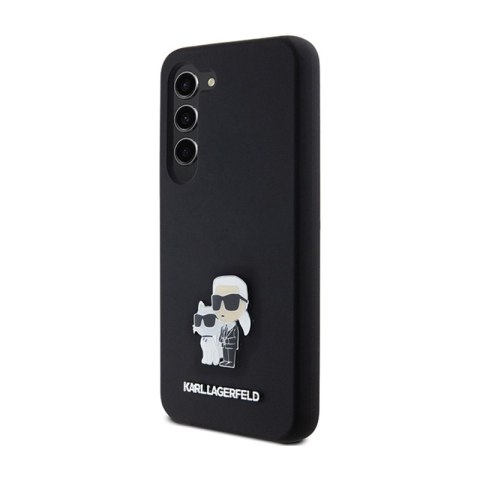 Karl Lagerfeld Silicone Karl & Choupette Metal Pin - Etui Samsung Galaxy S24 (czarny) Karl Lagerfeld Silicone Karl & Choupette Metal Pin - Etui Samsung Galaxy S24 (czarny)