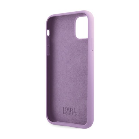 Karl Lagerfeld Silicone Signature - Etui iPhone 11 (Fioletowy) Karl Lagerfeld Silicone Signature - Etui iPhone 11 (Fioletowy)