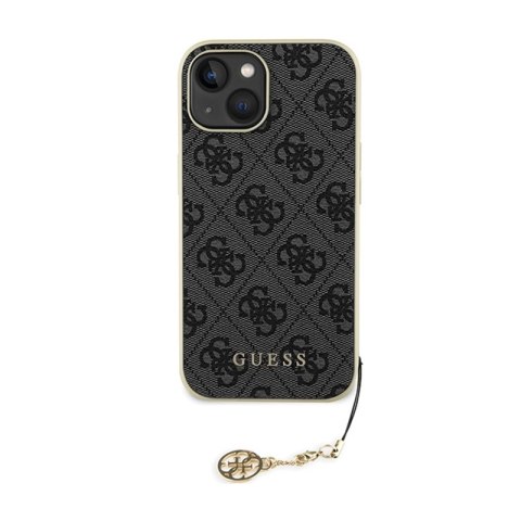 Guess 4G Charms Collection - Etui iPhone 15 (szary) Guess 4G Charms Collection - Etui iPhone 15 (szary)