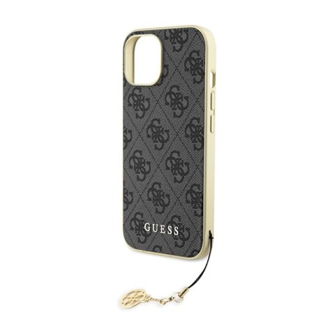 Guess 4G Charms Collection - Etui iPhone 15 (szary) Guess 4G Charms Collection - Etui iPhone 15 (szary)